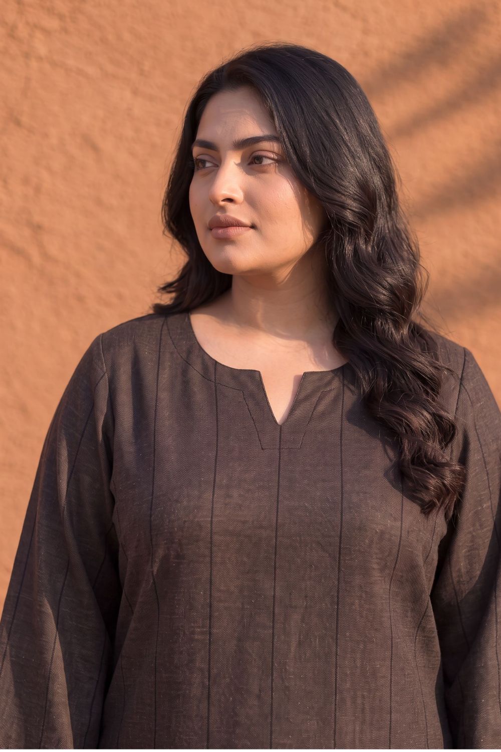 Plus Size Minimal Charm SnugWeave™  Kurta for Women