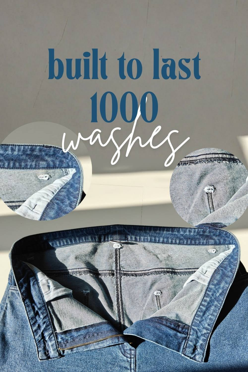 Plus Size Straight Fit Vintage Blue Jeans for Women