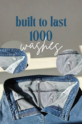 Plus Size Straight Fit Vintage Blue Jeans