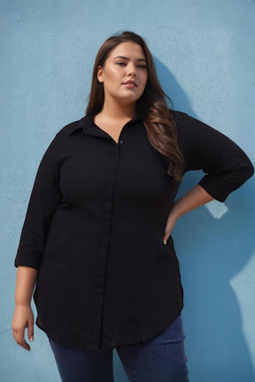 Plus Size Black Shirt