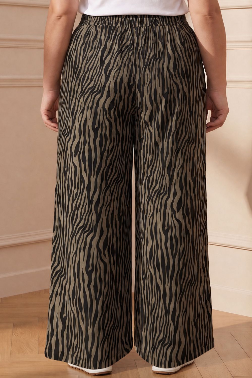 Comfortable Plus Size Animal Print SnugWeave™ Winter Kurta Coord Set