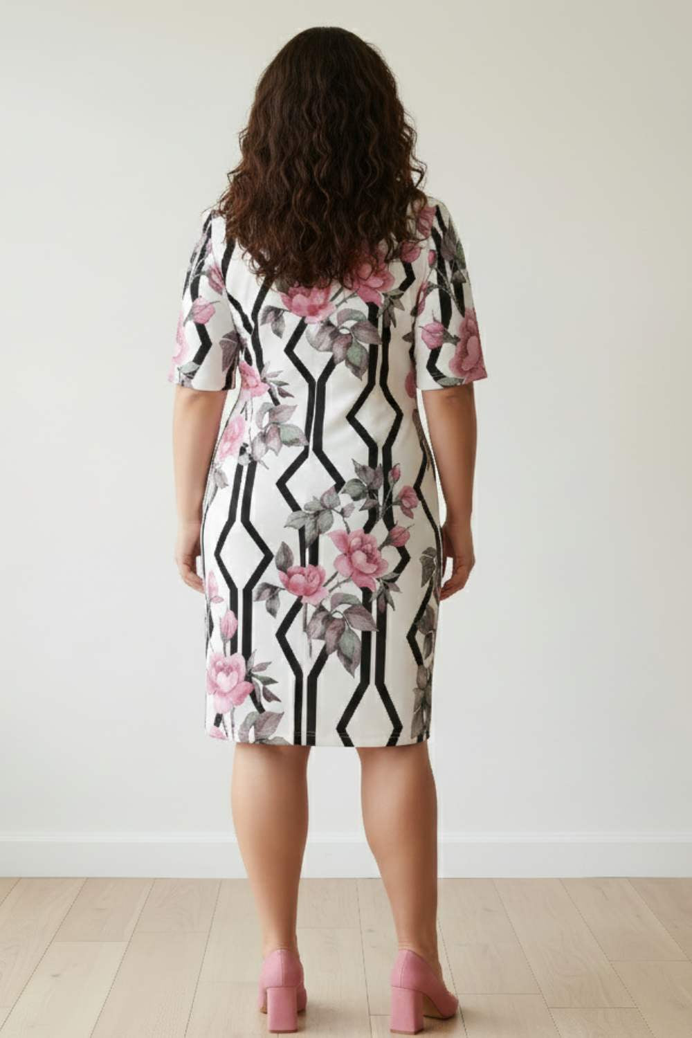 Comfortable Aquarelle Wildflower Polo Dress