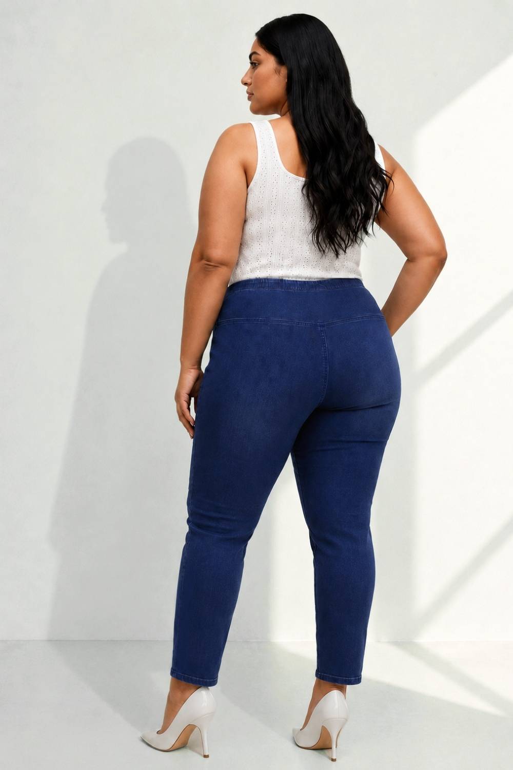 Navy Blue Light Fade Straight Fit Jeans