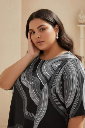 Marble Printed Dress