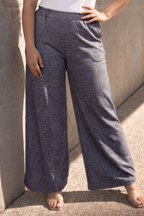 Plus Size Grey Melange SnugWeave™ Winter Kurta Coord Set