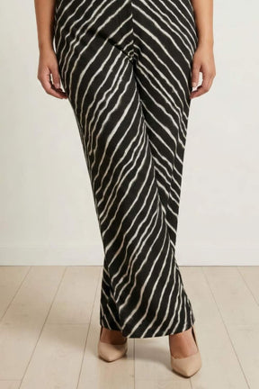 Plus Size Black Leheriya Coord Set