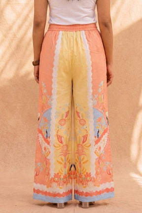 Plus Size Coral Breeze Printed Cotton Coord Set