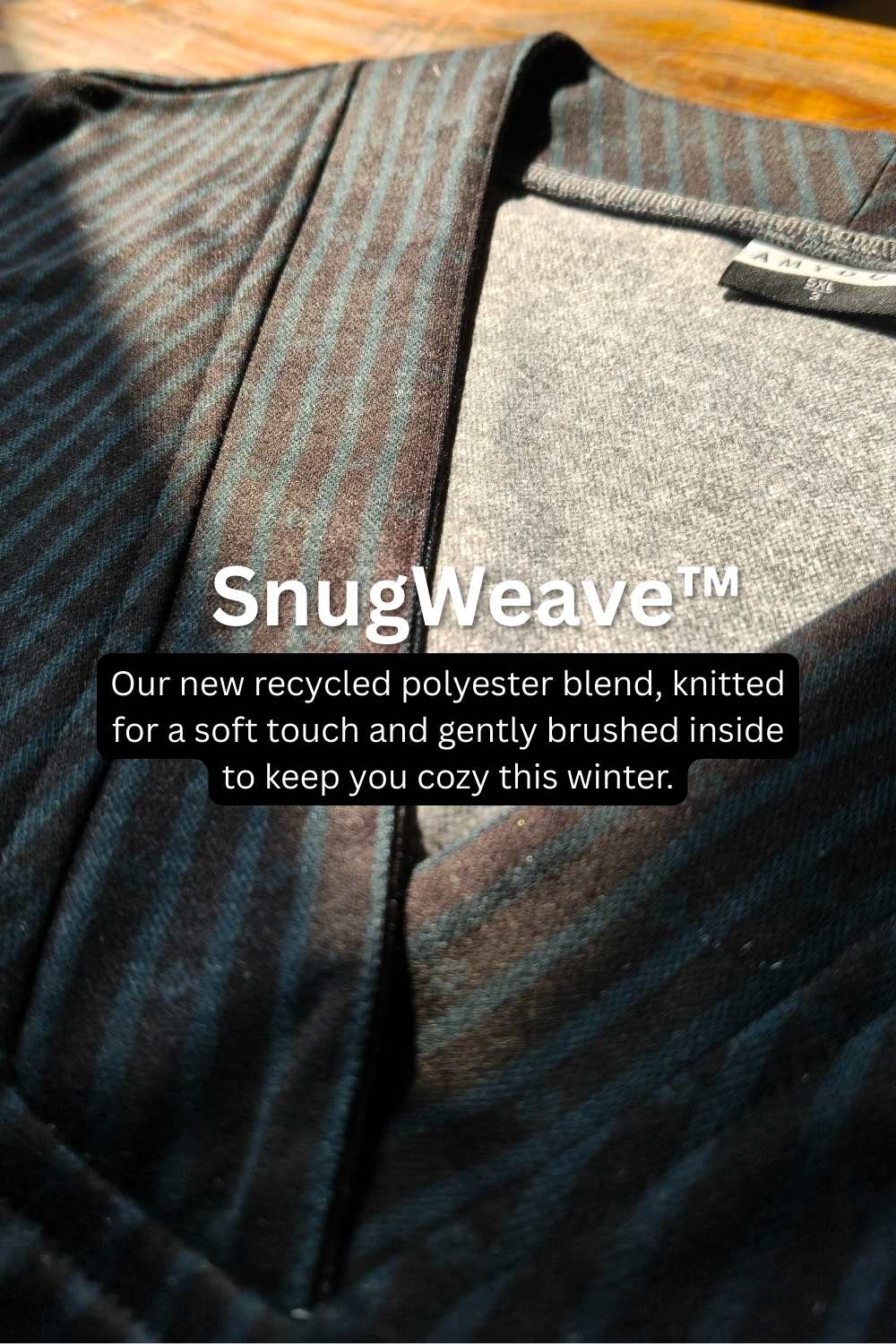 Plus Size Plus Size Black Floral Borders SnugWeave™ Winter Top