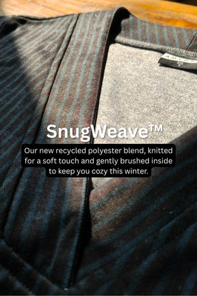 Plus Size Black Floral Borders SnugWeave™ Winter Top