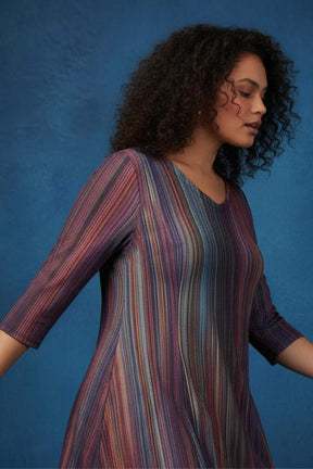 Night Streaks Printed Dress