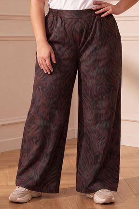 Plus Size Abstract Animal Print SnugWeave™ Winter Top Coord Set