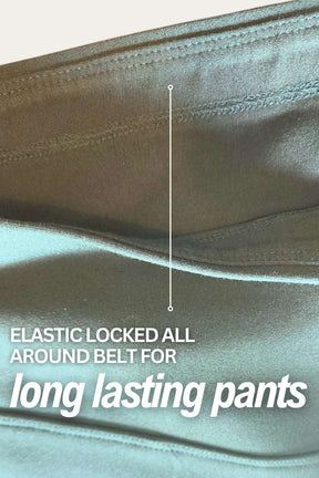 Plus Size Mint Green Tummy Shaper Flare Pants