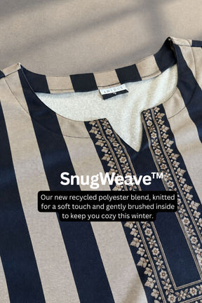 Plus Size Classic Stripes SnugWeave™  Kurta