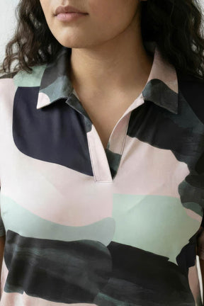 Contemporary Art Printed Polo Dress