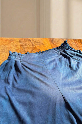 Plus Size Blue Floral SnugWeave™ Winter Kurta Coord Set