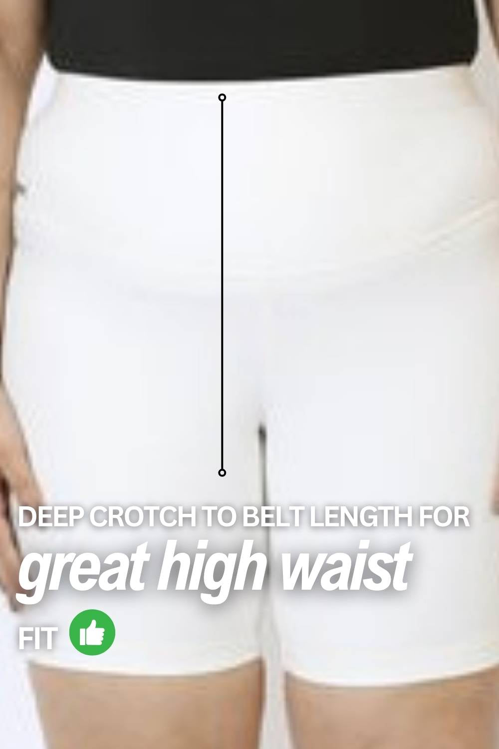 Plus Size White Tummy Shaper Shorts
