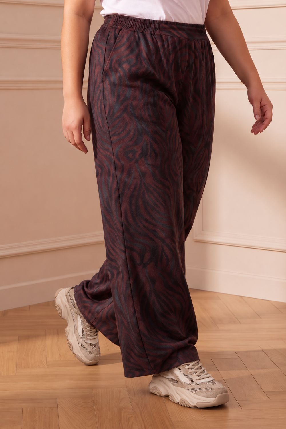 Plus Size Abstract Animal Print SnugWeave™ Winter Top Coord Set