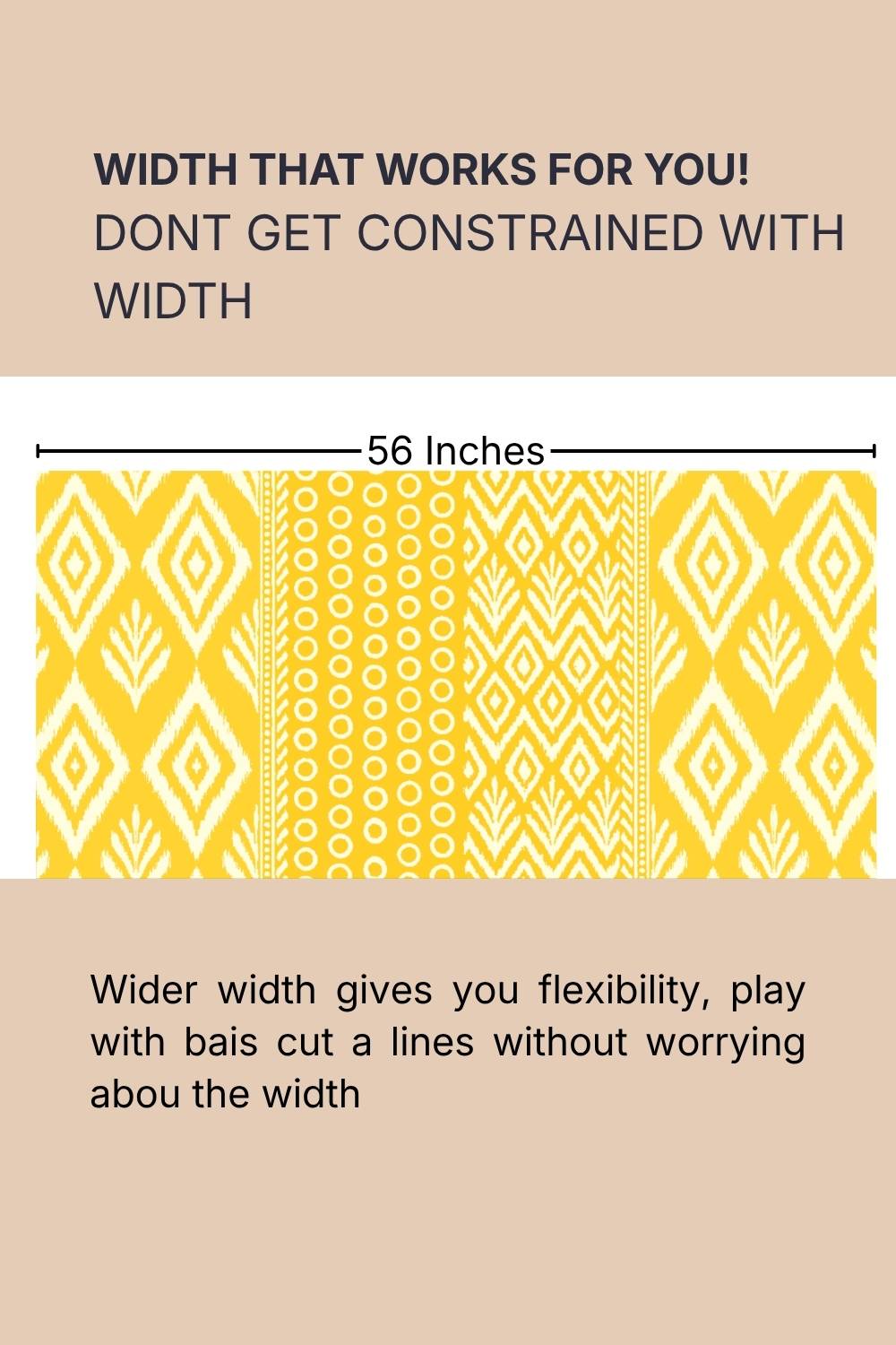 Radiant Ring Cotton Blend Fabric 56 Inches Width