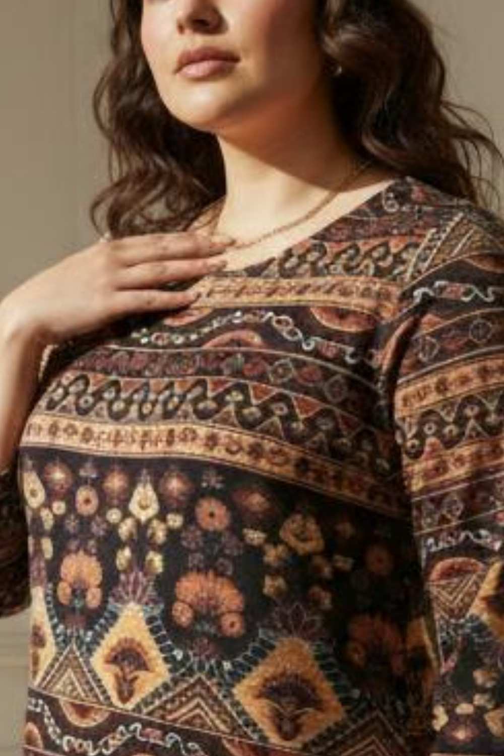 Comfortable Plus Size Ethnic Love SnugWeave™ Winter Kurta