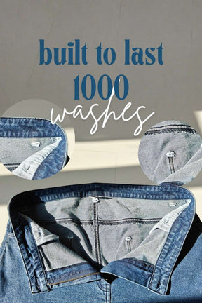 Plus Size Wide Leg Vintage Blue Jeans