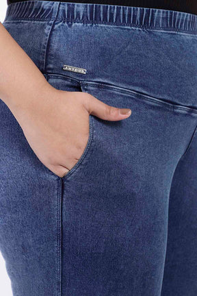 Plus Size Yale Blue Flare Jeans