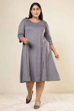 Plus Size Grey Melange SnugWeave™ Dress