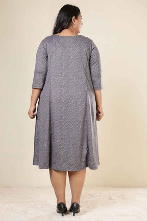 Plus Size Grey Melange SnugWeave™ Dress