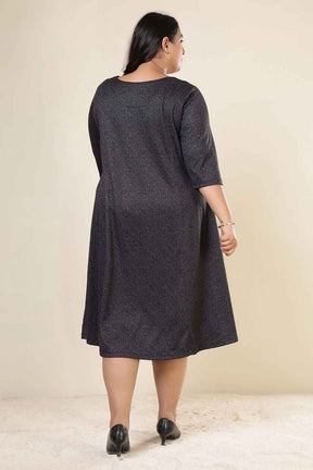 Plus Size Charcoal Grey SnugWeave™ Dress