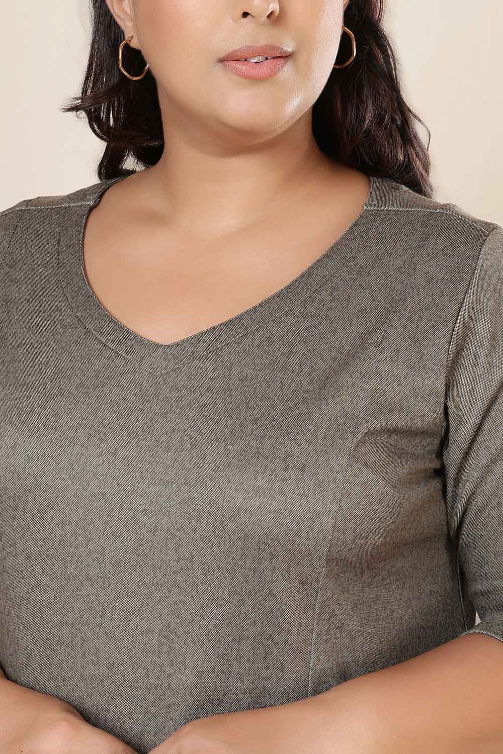 Plus Size Olive Green SnugWeave™ Dress