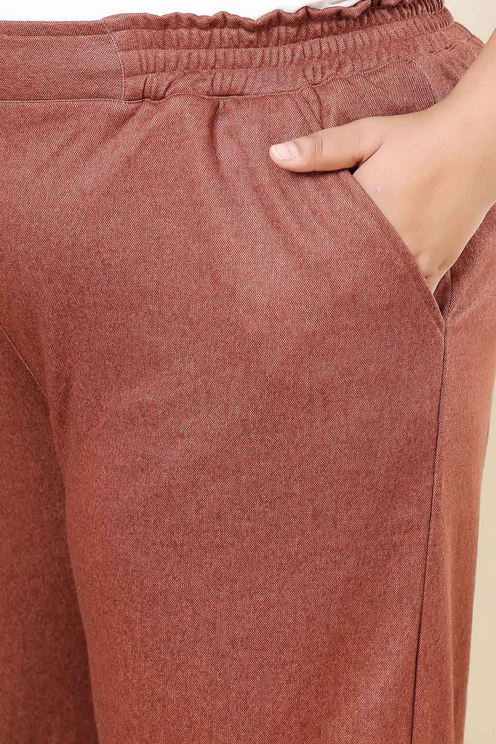 Plus Size Rust Kurta SnugWeave™ Winter Coord Set