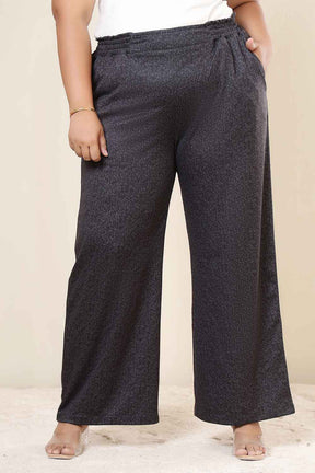 Plus Size Charcoal Grey SnugWeave™ Kurta Coord Set