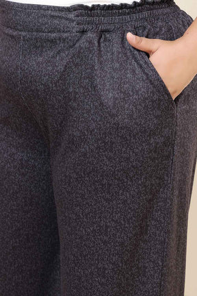 Plus Size Charcoal Grey SnugWeave™ Top Coord Set