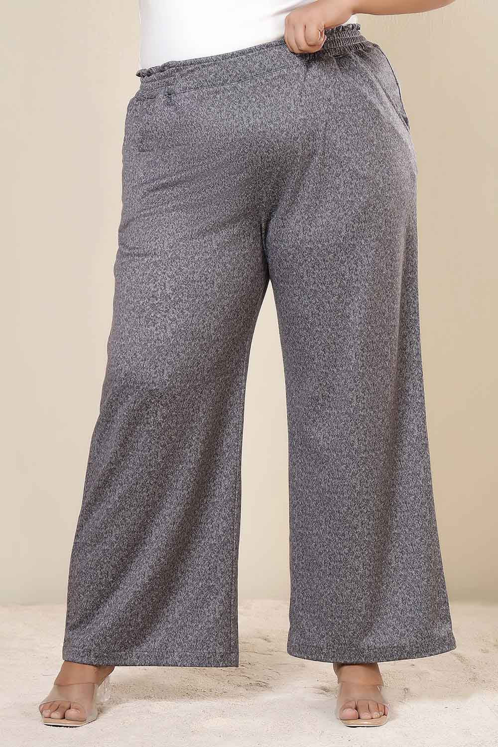 Plus Size Grey Melange SnugWeave™ Winter Top Coord Set