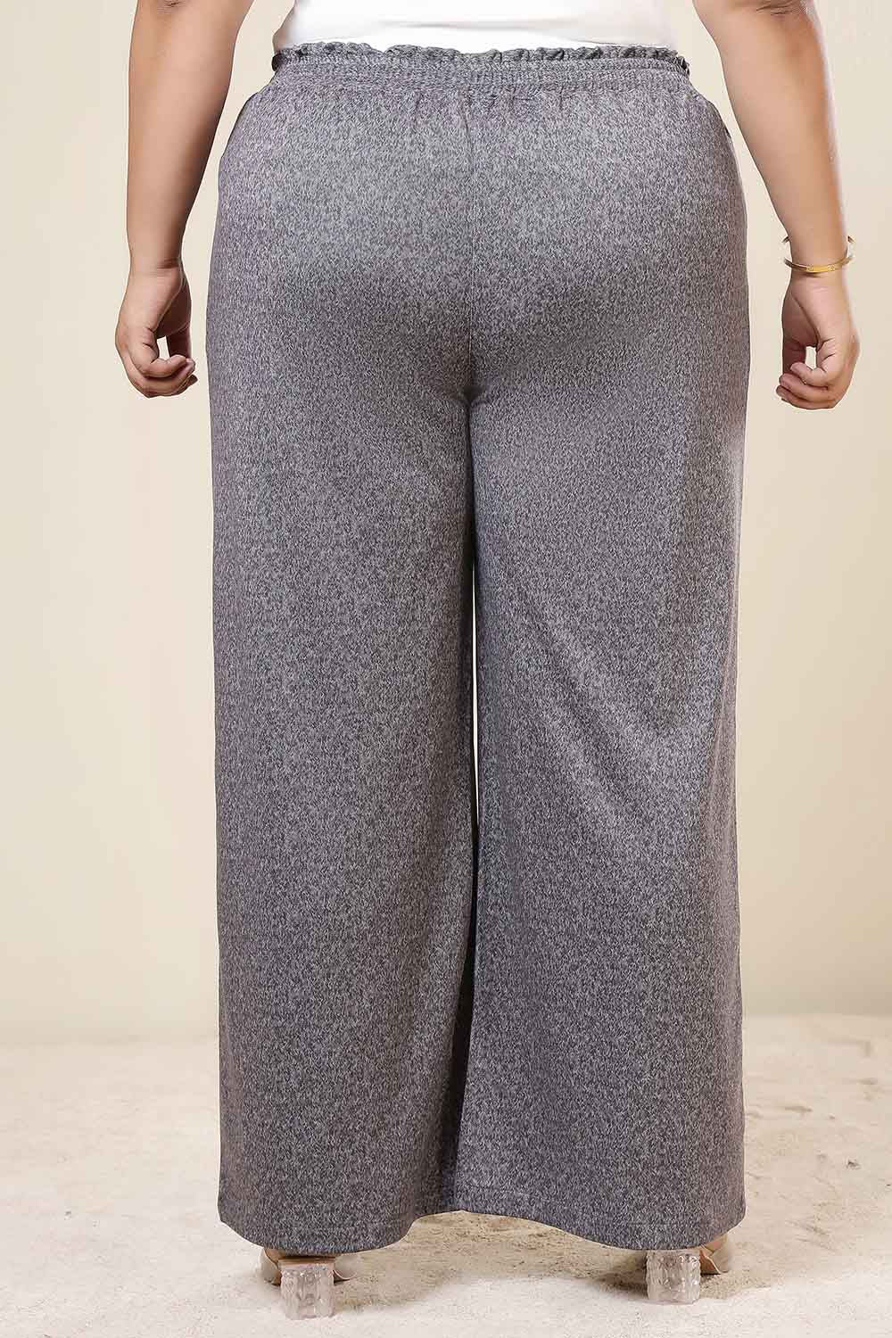 Plus Size Grey Melange SnugWeave™ Winter Top Coord Set