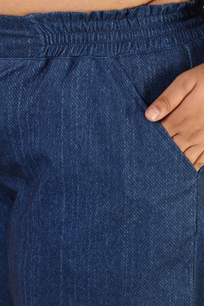 Plus Size Dark Blue Pants