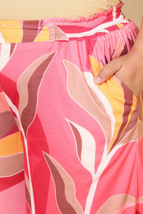 Plus Size Pink Floral Co-ord Set