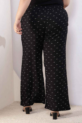 Plus Size Black Anchor Print Rayon Shirt Coord Set