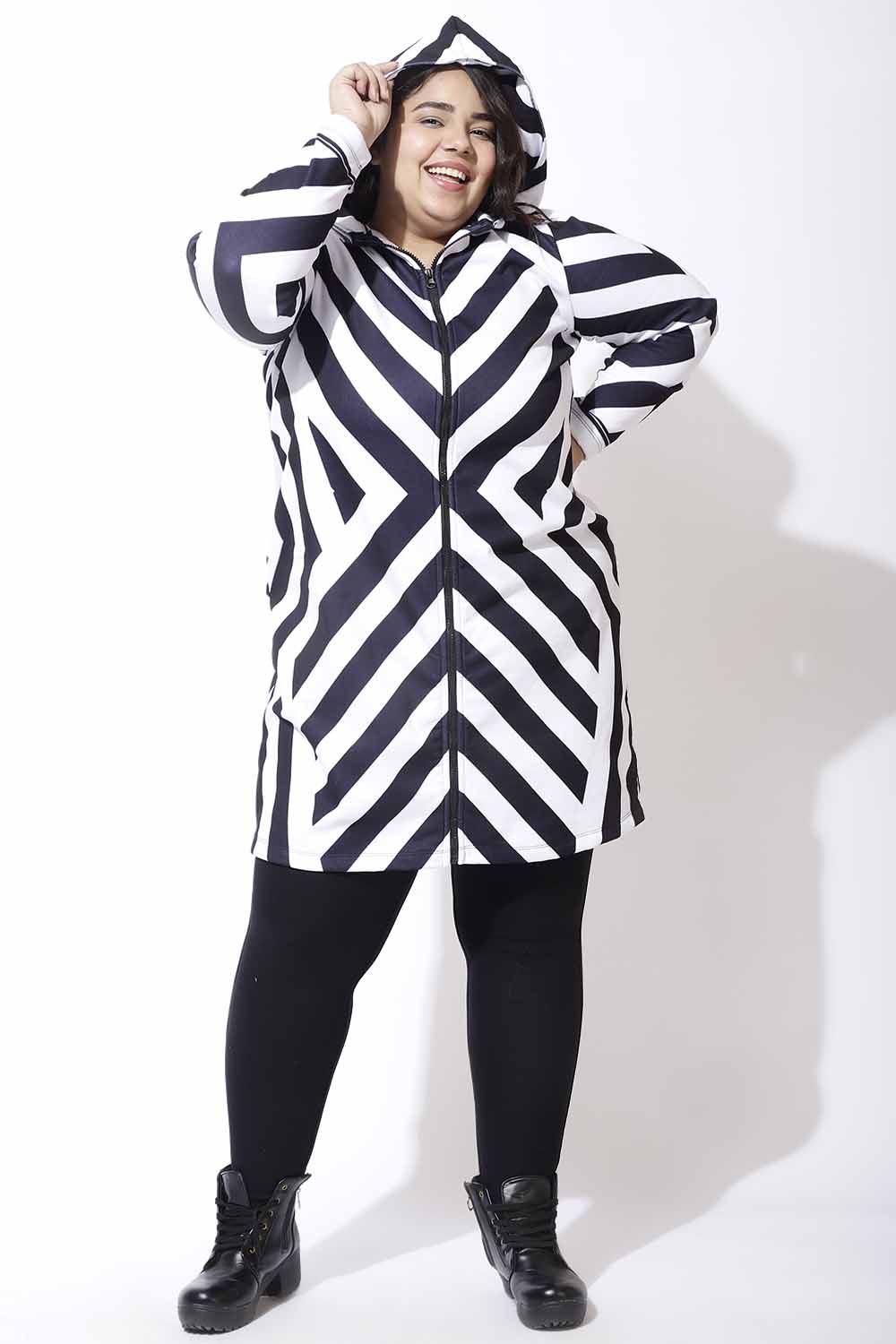Bodycon Stripe Jacket Dress for Women
