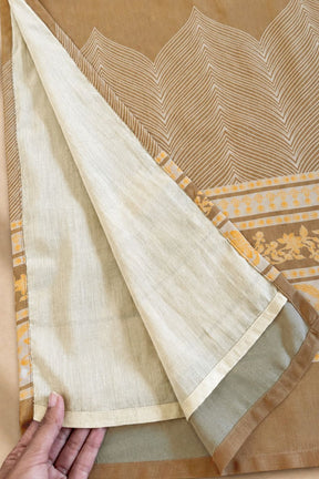Plus Size Beige Elegance Printed Straight Georgette Kurta