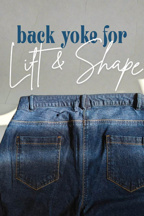 Plus Size Wide Leg Absolute Navy Blue Jeans