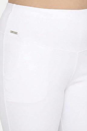 Plus Size High Waist White Jeggings