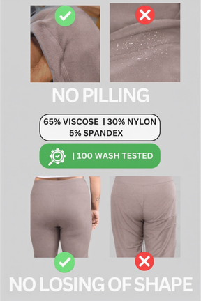 Plus Size Brownish Grey Tummy Shaper Flare Pants