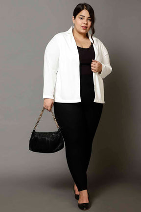 Plus Size White Blazer