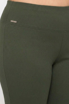 Olive Tummy Tucker Crop Pants