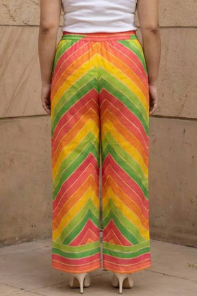 Plus Size Multicolor Abstract Print Cotton Kurta Coord Set