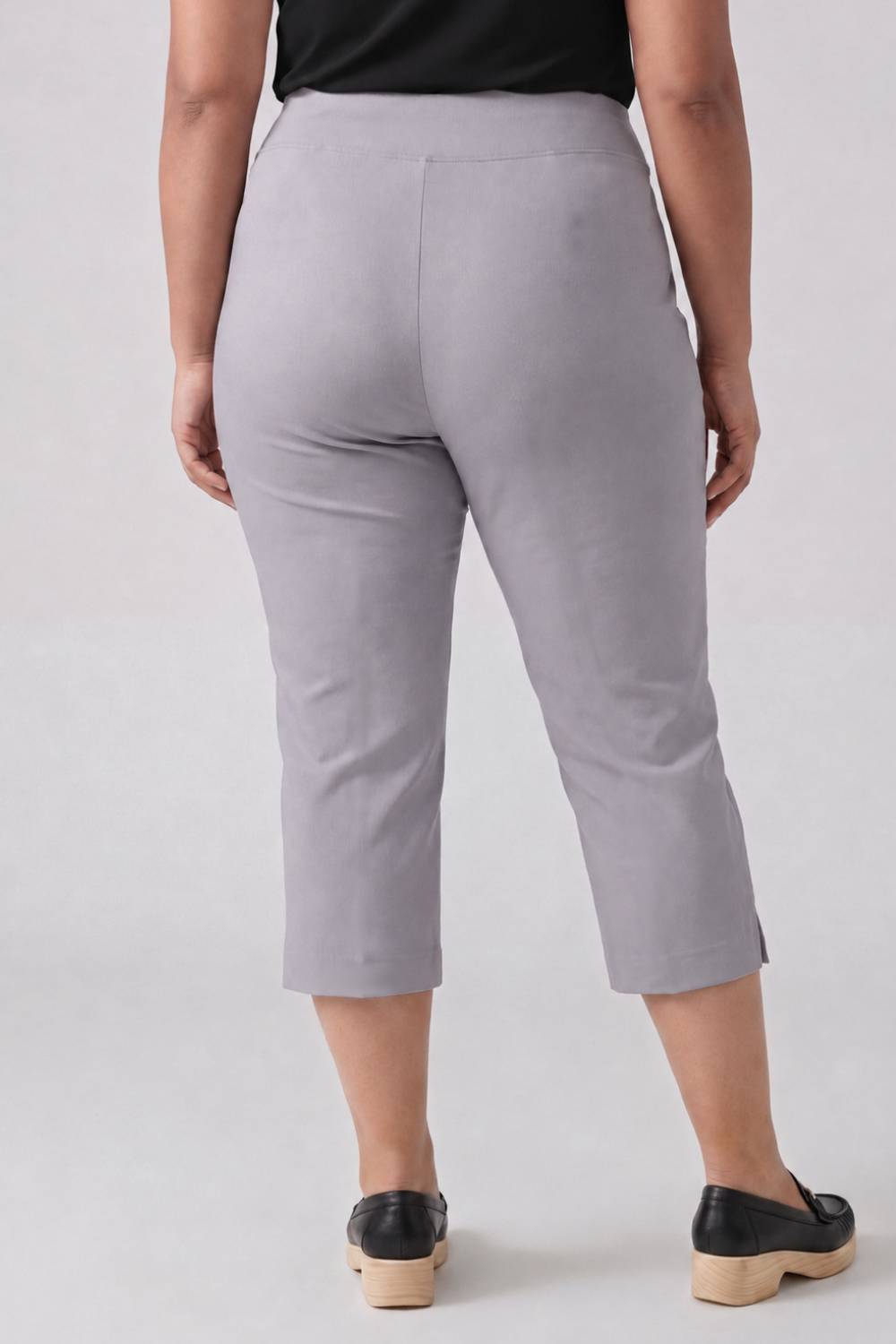 English Grey New Fit Tummy Tucker Crop Pants