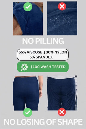 Plus Size Navy Tummy Shaper Straight Fit Pants