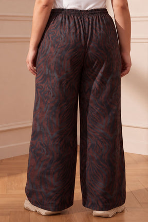 Plus Size Abstract Animal Print SnugWeave™ Winter Top Coord Set