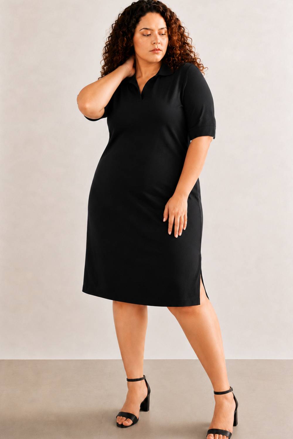 Black Polo Dress for Women