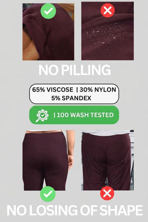 Wine Red Tummy Tucker Jeggings